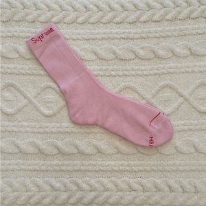 Pink Supreme Hanes socks